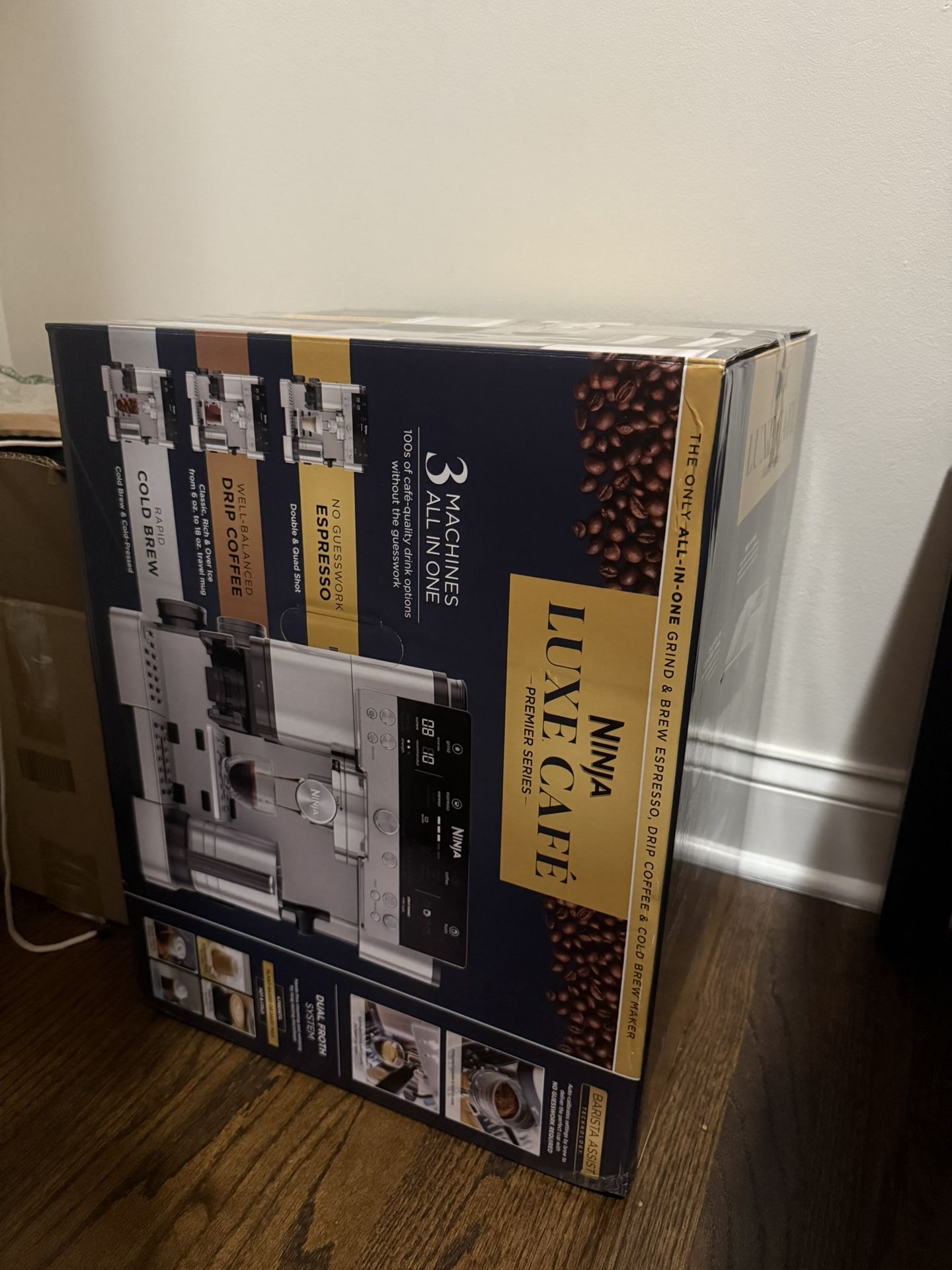 Ninja Luxe Café Premier Series 3‑in‑1 Espresso, Coffee & Cold Brew Machine