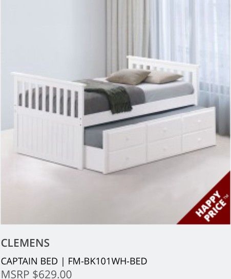 Capitan Bed Twin Over Twin.