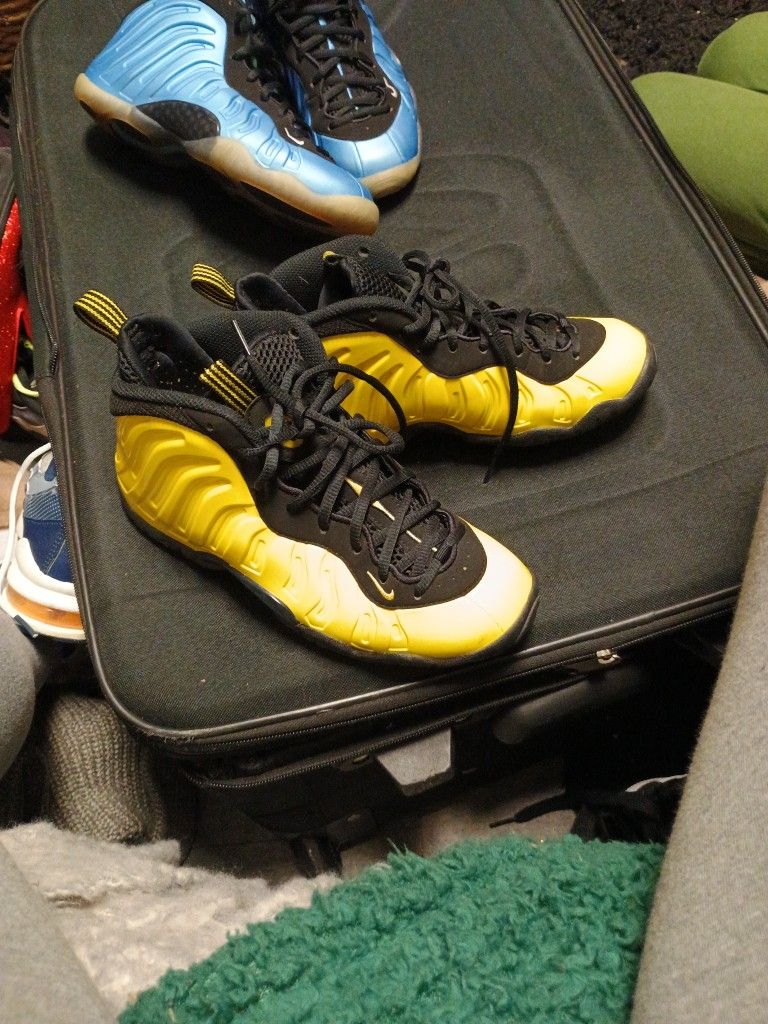 Original Nike Air Foamposite One Wu tang Optic Yellow And Blue