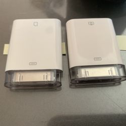 Apple A1358 A1362 30 Pin Connector To USB Adapter iPhone iPad Camera & SD Card. - Like New