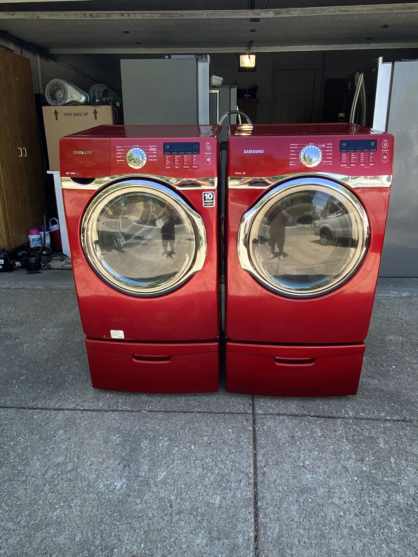Samsung Washer and Gas Dryer Set With Steam care 