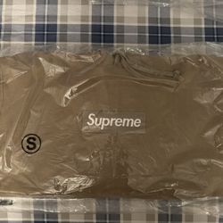 Supreme Box Logo Hooded Sweatshirt (FW23) Dark Sand Small