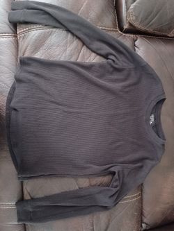 Black Long Sleeve Thermal Shirt