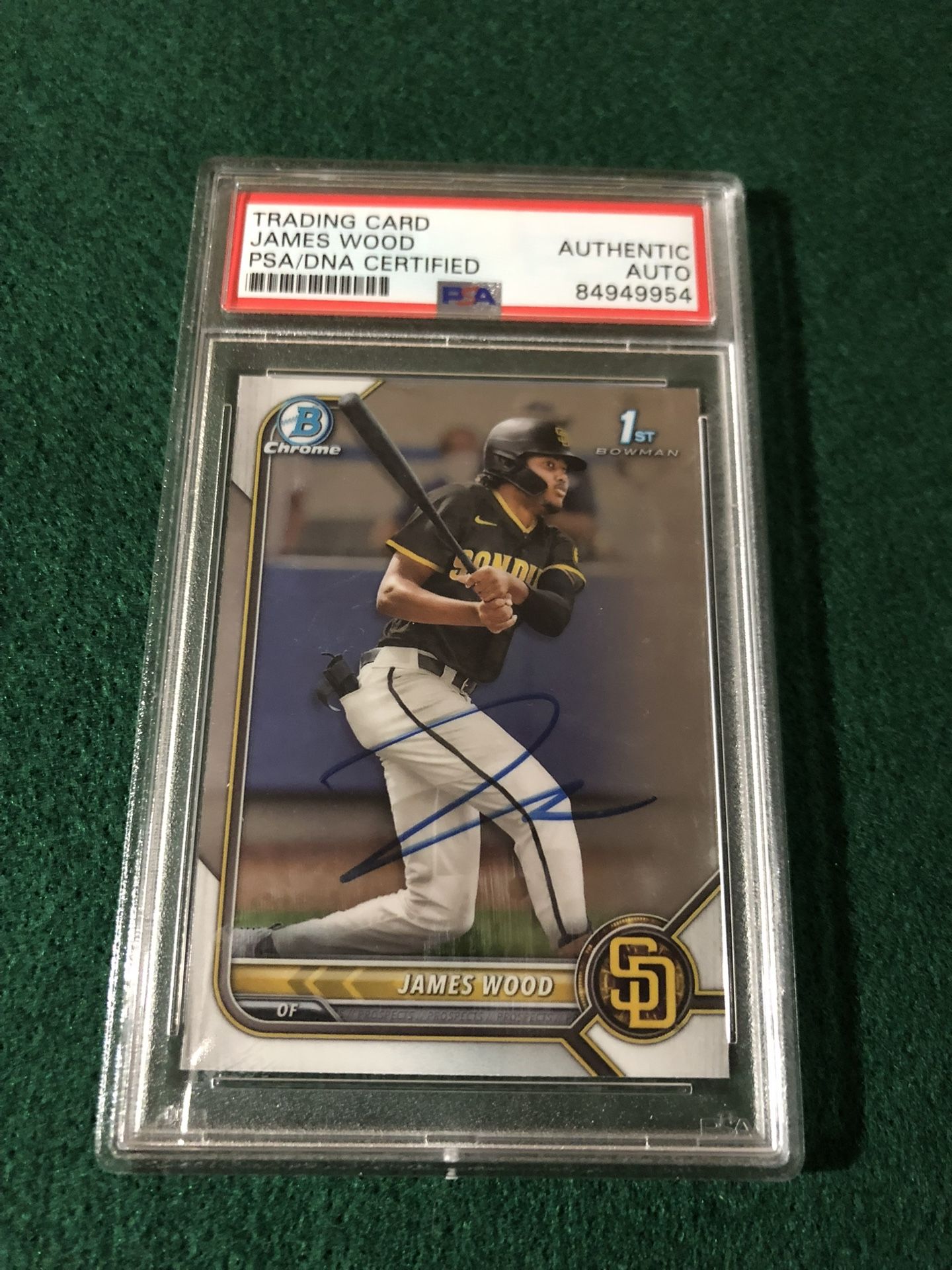 James Wood PSA Signed Card