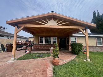 Wood patio cover