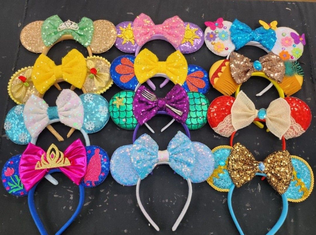 Halloween Mickey Minnie Ears Cosplay Evil Pumpkin