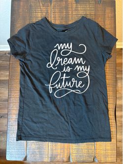 Cat & Jack Girls’ Black Short-Sleeve Top/T-Shirt - Size S (6/6X)