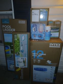 Brand new pool and accessories