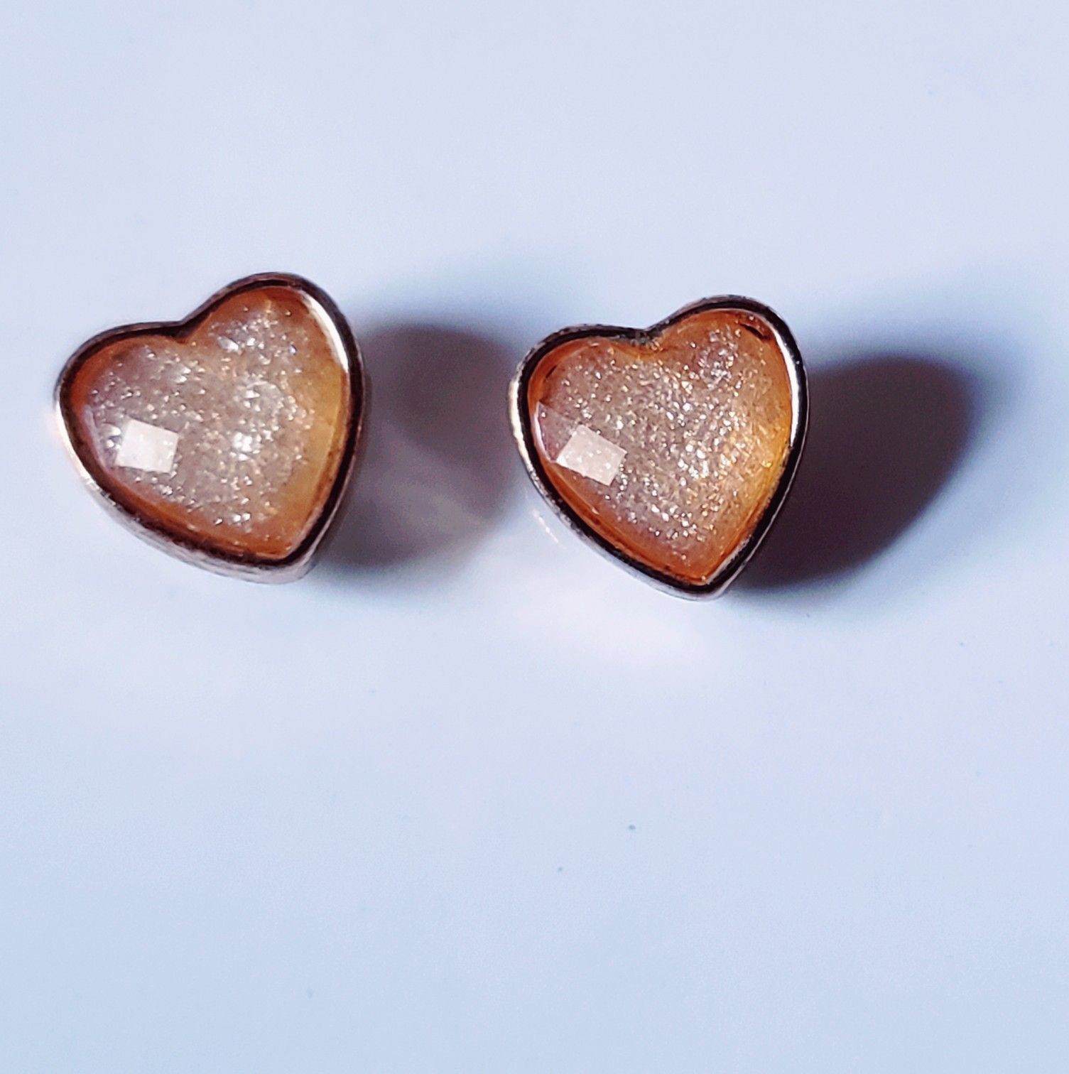 Heart studs & Half Pearl Studs