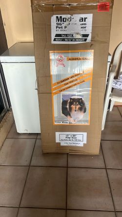 Modular aluminum Pet Patio door