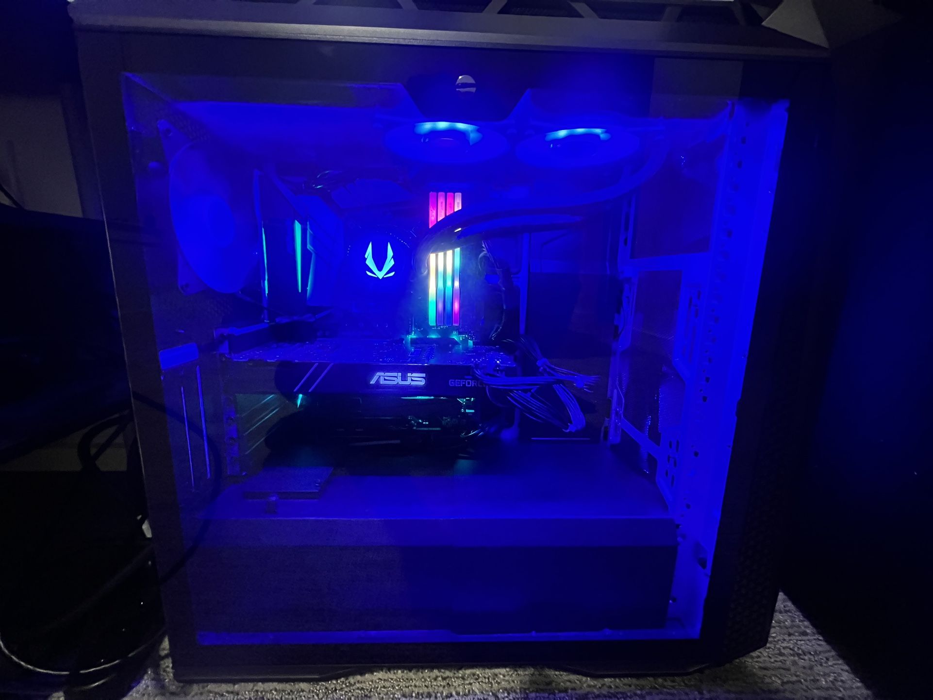 Gaming Pc Cones With Keyboard And Mouse And Monitor