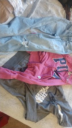 Juniors small clothes , American eagle , Pink, Adida and Reebok
