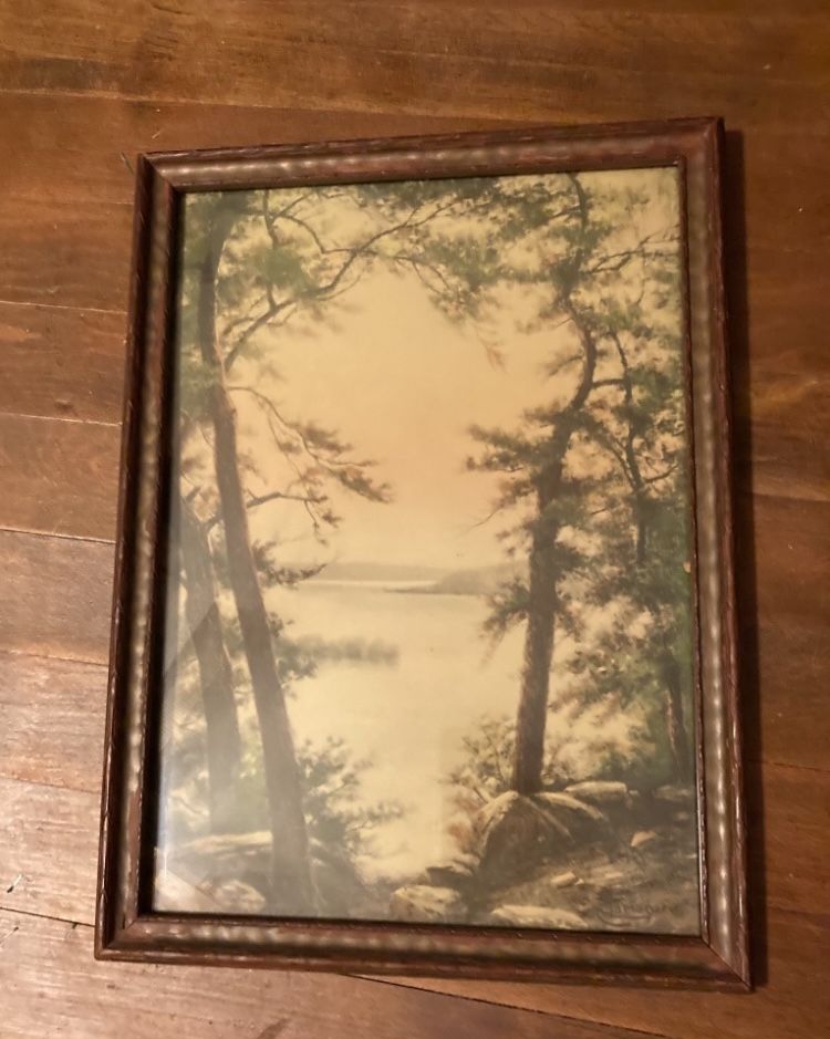 Antique Art Print By Edwin Lamasure Circa 1(contact info removed)