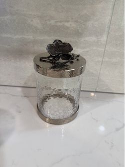 Michael Aram black orchid small canister