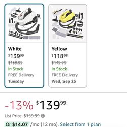 Brand new 1800w steam cleaner