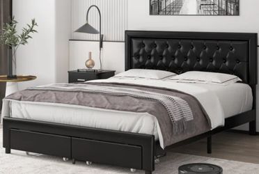 Bed Frame With Drawers 