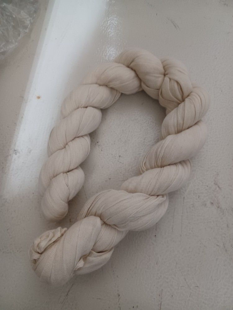 Ivory/beige 10ft Cheesecloth Table Runner & Ivory Table Runner