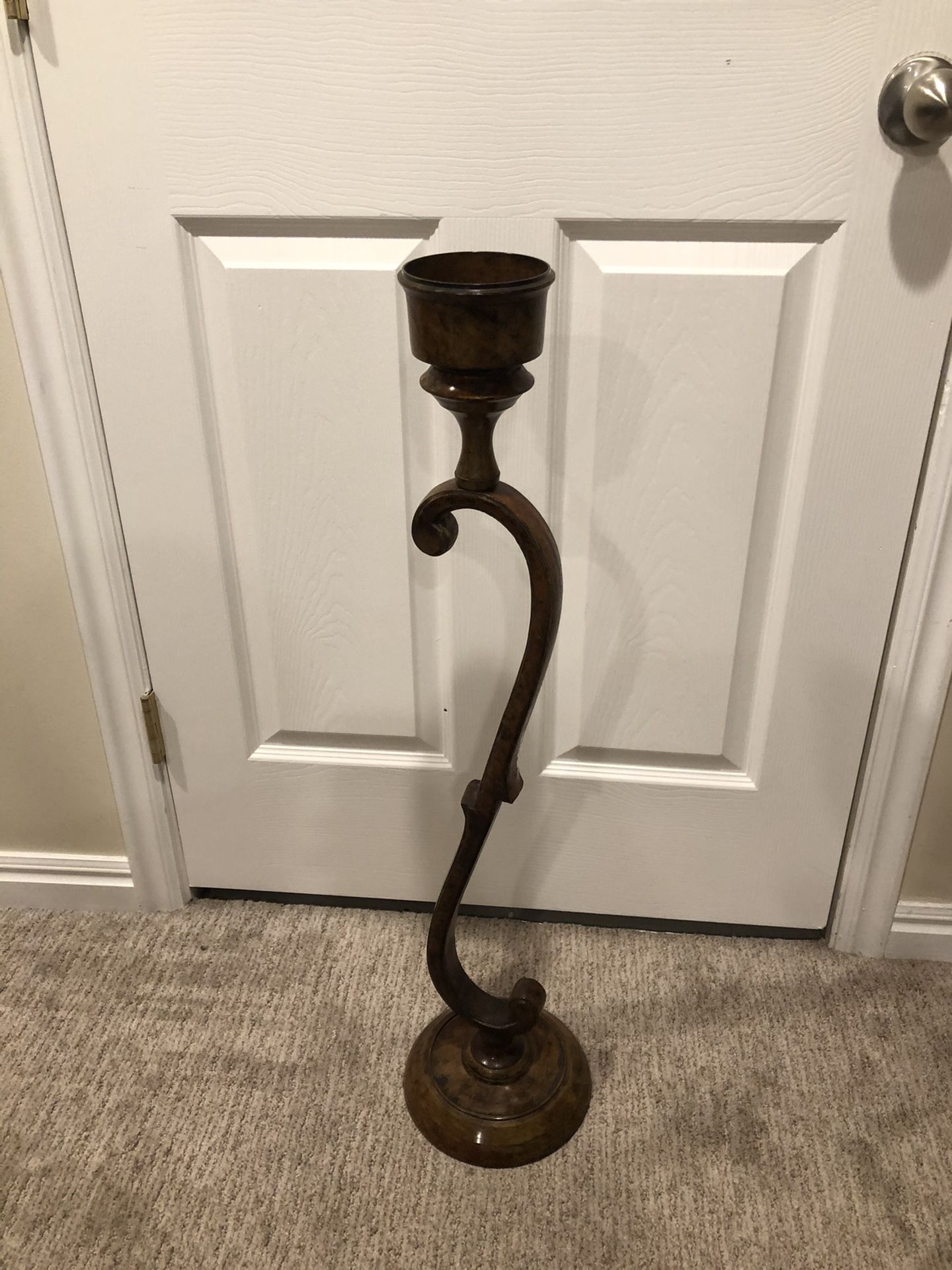 Gorgeous Large Scroll Candle Holder!