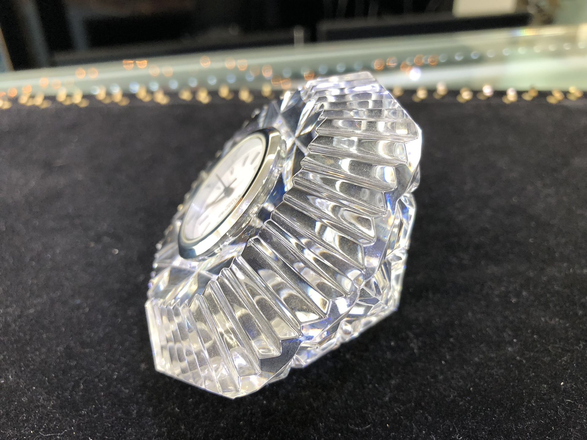 WATERFORD Crystal Classic Lismore Diamond Clock