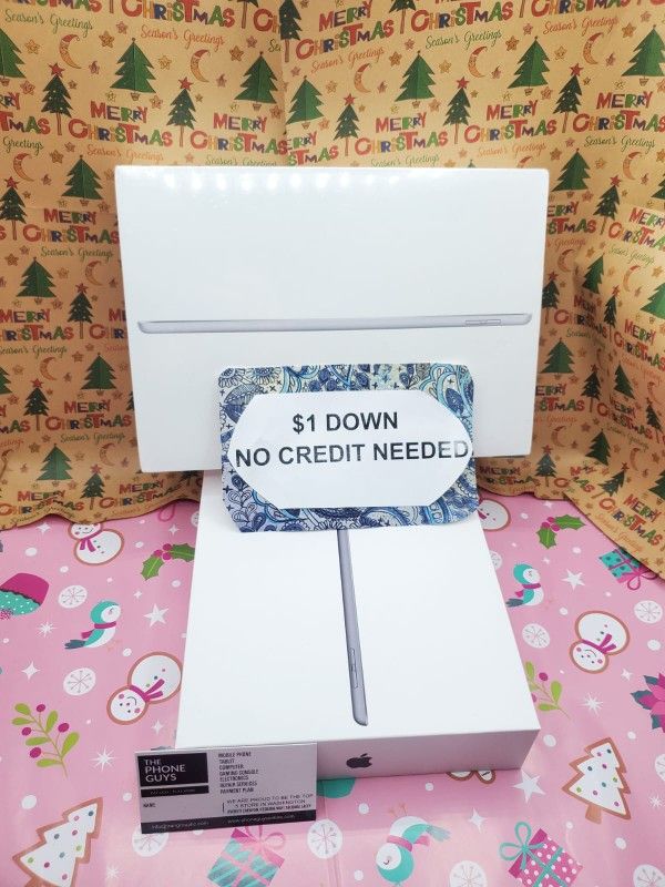 New Apple IPad 9th Gen Tablet - 90 DAY WARRANTY - $1 DOWN - NO CREDIT NEEDED