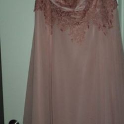 Pink Dusty Rose Dress 3XL