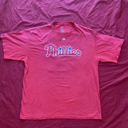 Men's Roy Halladay Philadelphia Phillies Jersey Shirt Majestic Size XL Red