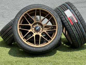 Staggered 19” M2 BMW M3 wheels Bronze 5x120mm rims Performance Nitto tires M4 M5 M6