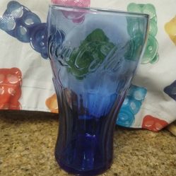 2009 McDonald's Blue Coca-Cola vintage glass
