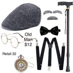 Old Man 100 Days School Costume / Disfraz de Viejito