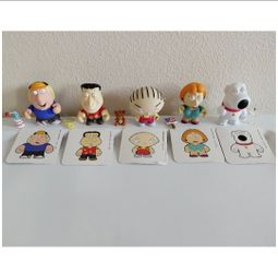 Set Of 5 Kidrobot Family Guy Series 1 Figurines 2010 Stewie Brian Lois Griffin Quagmire Chris Collectibles