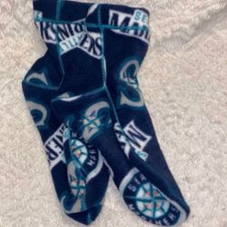New Handmade Women’s Size 6 Seattle Mariners MLB Fleece Socks
