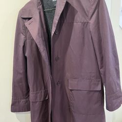 Womens Purple Trench Coat