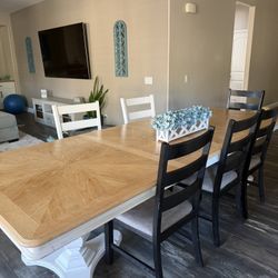 farmhouse Table And Four Chairs