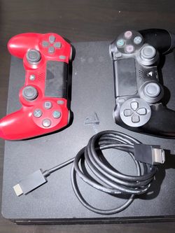 Sony PS4 Slim Console with Two Controllers