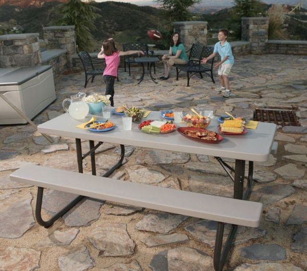 Lifetime 6 Ft Folding Picnic Tables With Bench For In Pomona Lifetime 6 Ft Folding Picnic Tables With Bench
