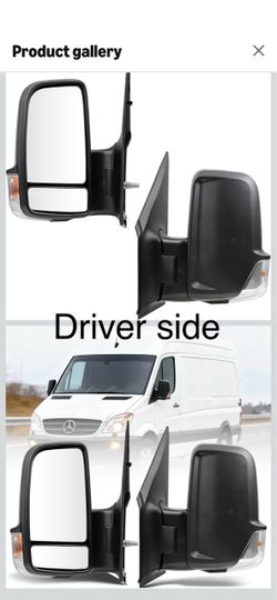 Driver side mirror fit Mercedes Benz sprinter 2007  thru 2018