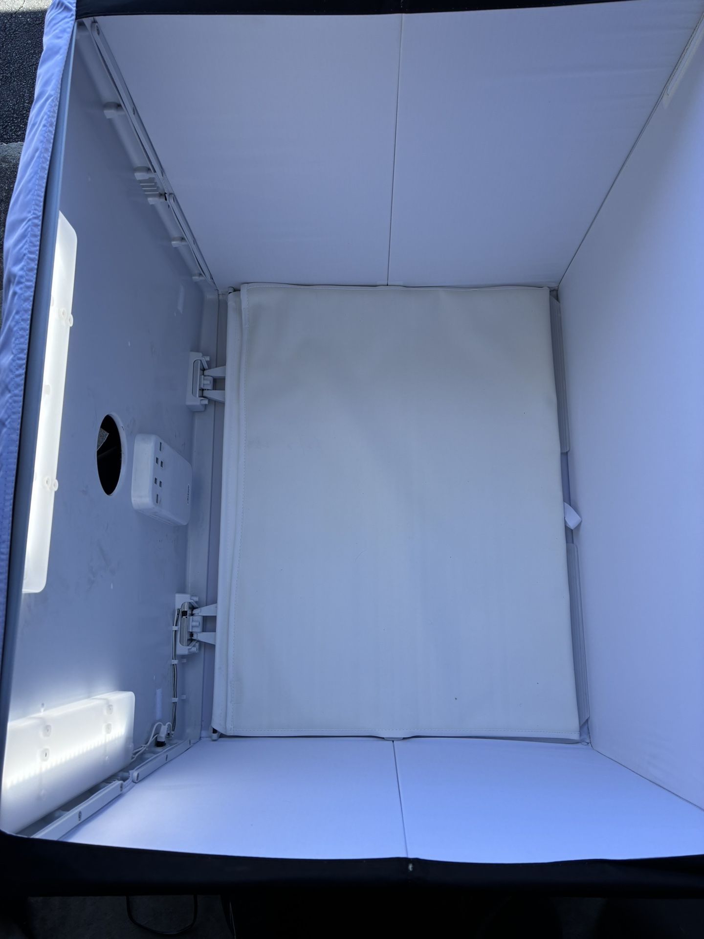 Portable Foldable Photo Studio Box with LED Light, 25 x 30 x 25 Inches