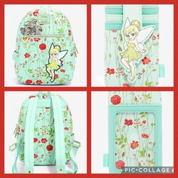 DISNEY LOUNGEFLY TINKERBELL MINI BACKPACK SET