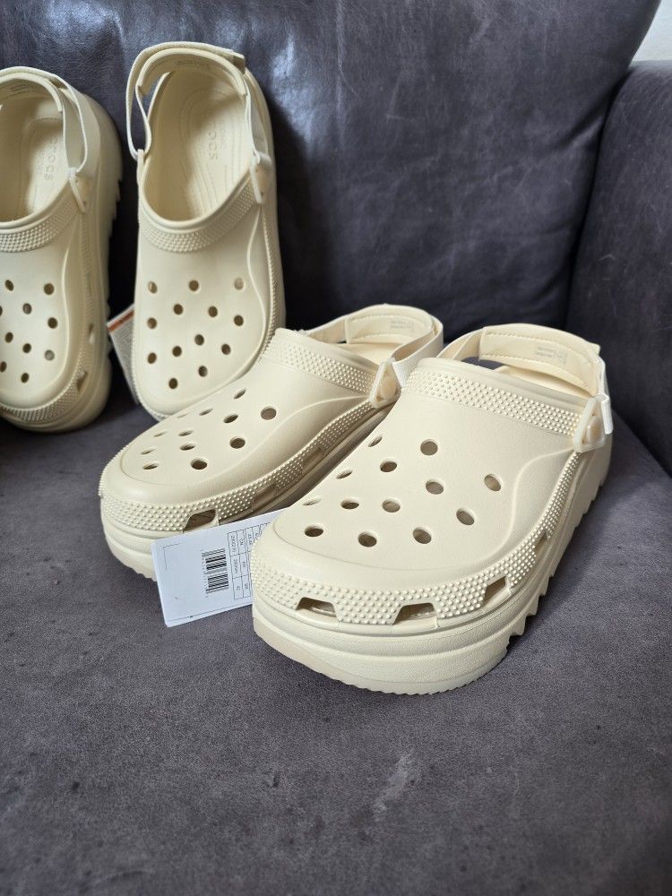 Crocs Hiker Xscape Clog Trail Terrain Men Size 11 & 12 Vanilla Bone Beige 208365-108