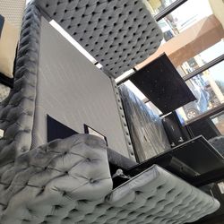 Luxury Bed with fire place tv stand