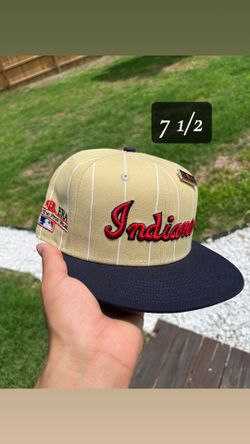 Cleveland Indians Pinstripe Fitted Hat 