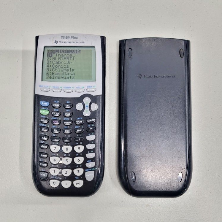 Texas Instruments Black TI-84 Plus Graphing Calculator With Cover