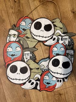 Nightmare Before Christmas Character Wreath Wall Hanging