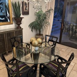 Glass Table With Chairs