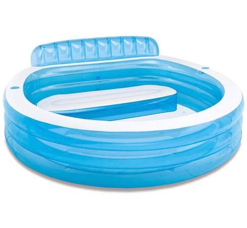 Inflatable Pool Round Kiddie Pool 88in X 85in X 30in (7ft)