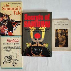 The Art Of War by Sun Tzu and 3 Samurai Books Vintage 