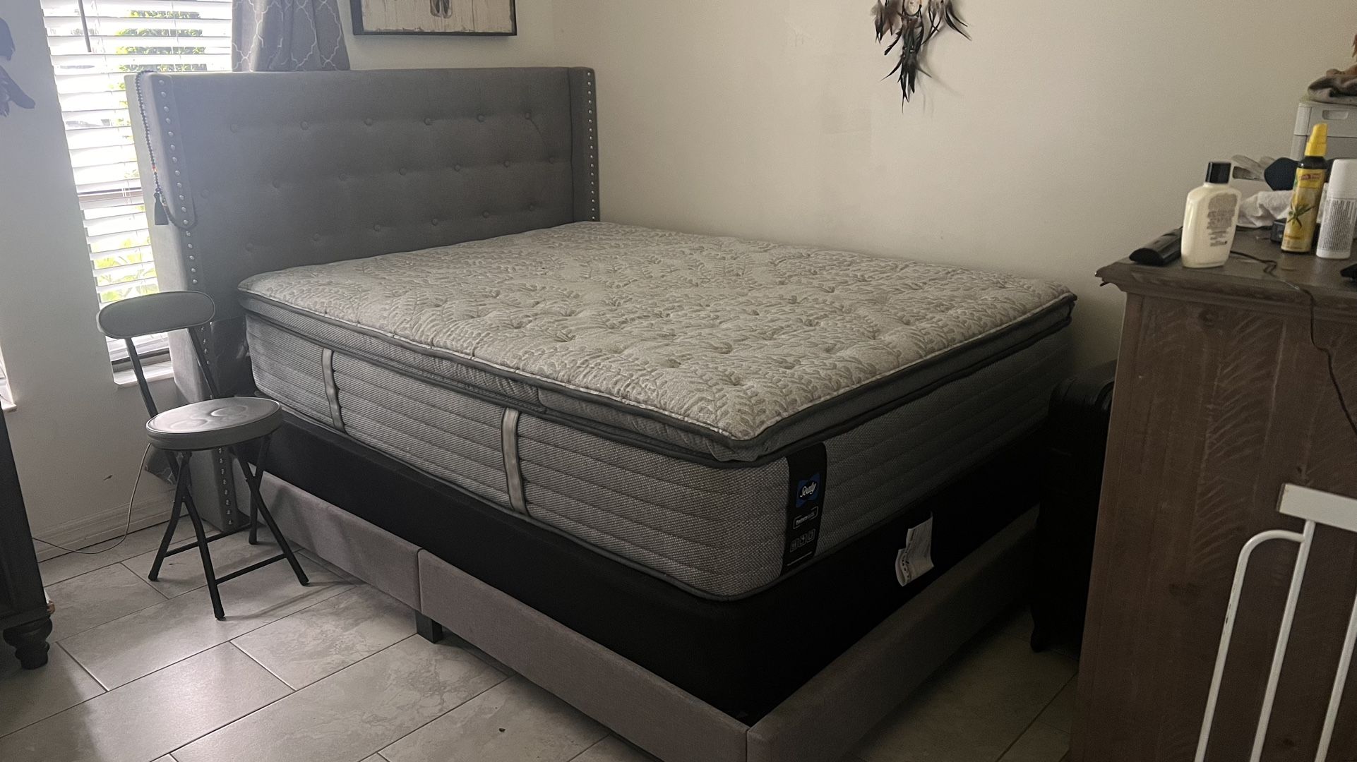 Full Bed- Box Spring, Mattress, And Frame