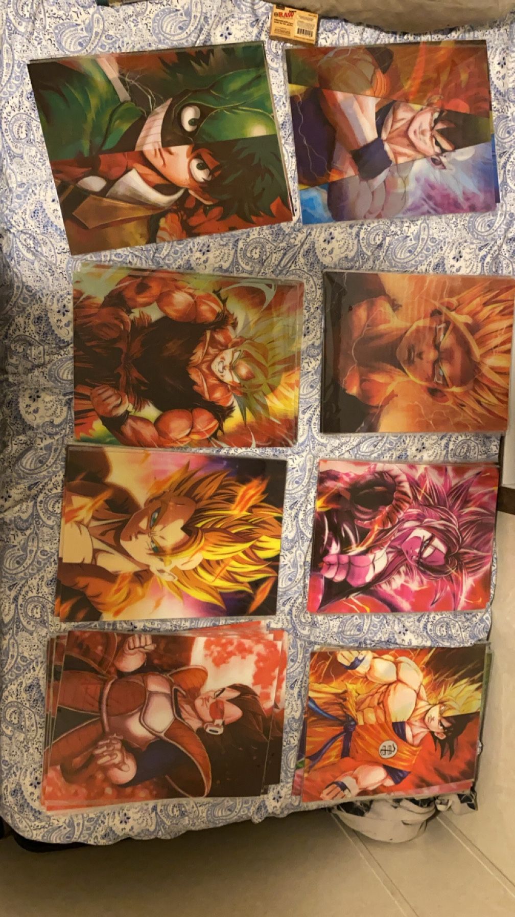 3D Anime Posters – Dragon Ball Z, Naruto, My Hero & More! – $20–25 Each (Bundle Deals!)