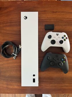 Xbox S Series Console and 2 Controllers