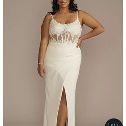 Wedding Dress Size 20 David’s Bridal